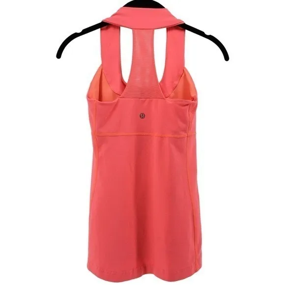 Lululemon Scoop Neck Tank in Color Luon (Coral) Athletic Outdoors Women's XS - Image 5