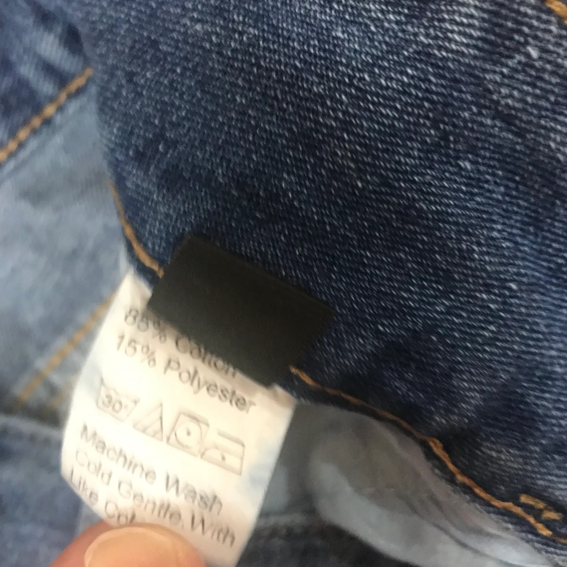 wide leg flare jeans double button size XS - Image 12