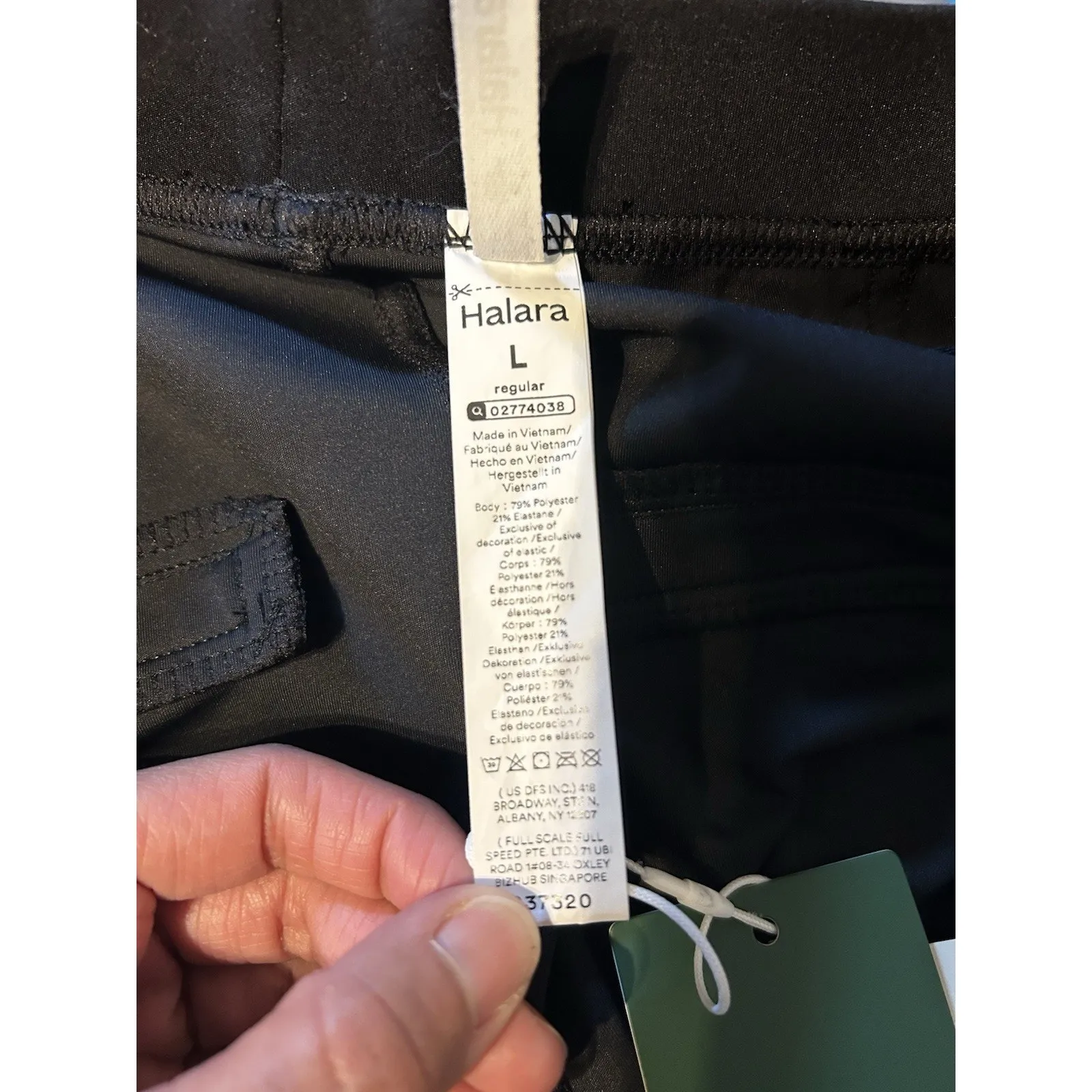 NWT Halara Flex DayStretch High Waisted Pocket Work Flare Pants Black Size L Size L - Image 7