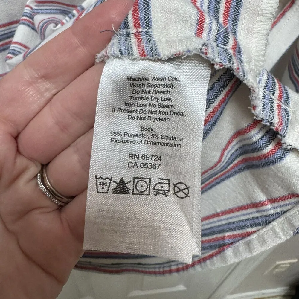 Mountain Hardwear Acadia Funnel Neck Top S/P Striped Popover Hiking Gorp Core - Image 4