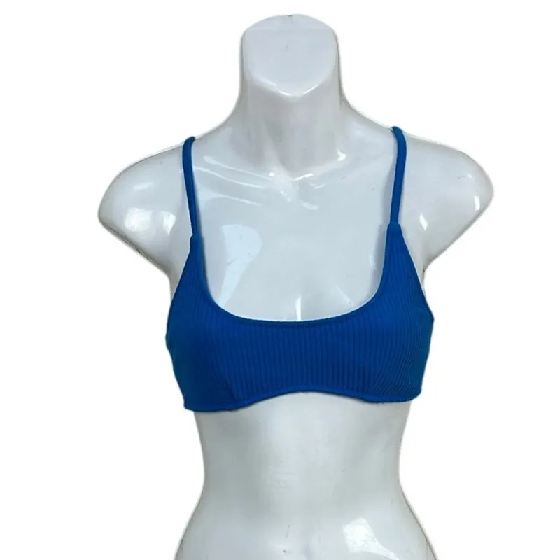 Triangl Maci-Arles Rib Blue bikini top size S - Image 4