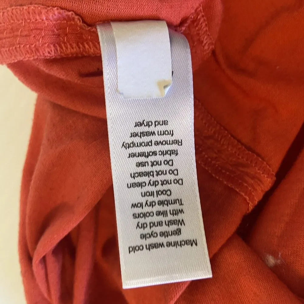 Athleta Tank Racer Back Relaxed Crew Neck Size‎ Medium Style 868815 Coral Orange - Image 5