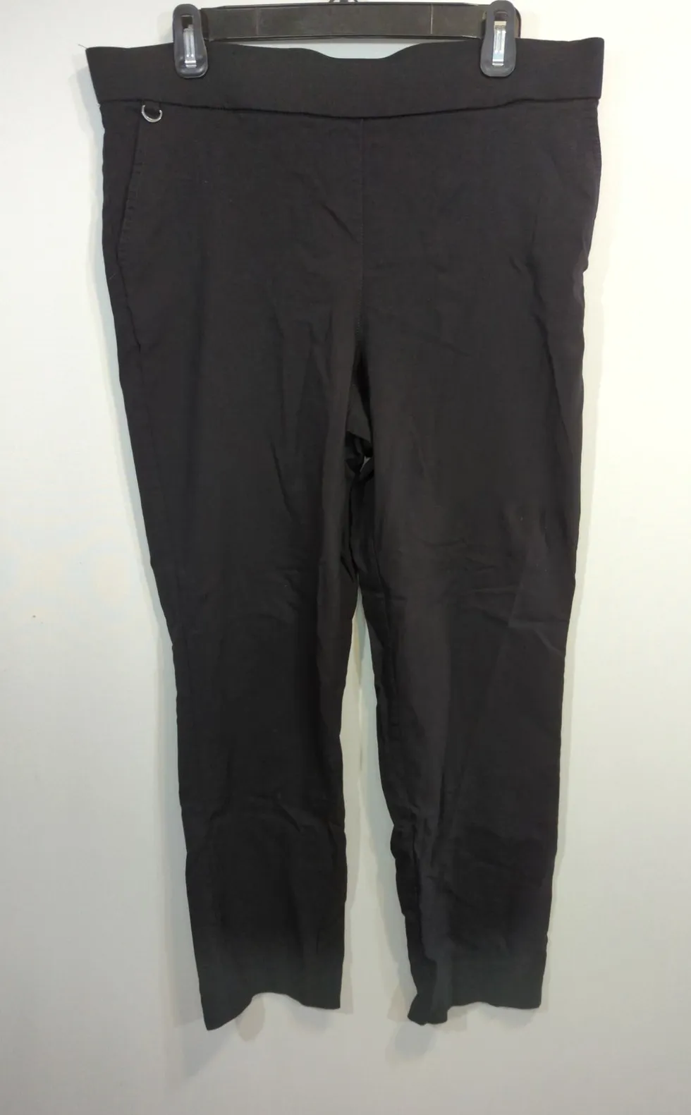 Fundamental Things Black High Waist Pull On Pants Womens Size 14P Skinny Stretch - Image 1