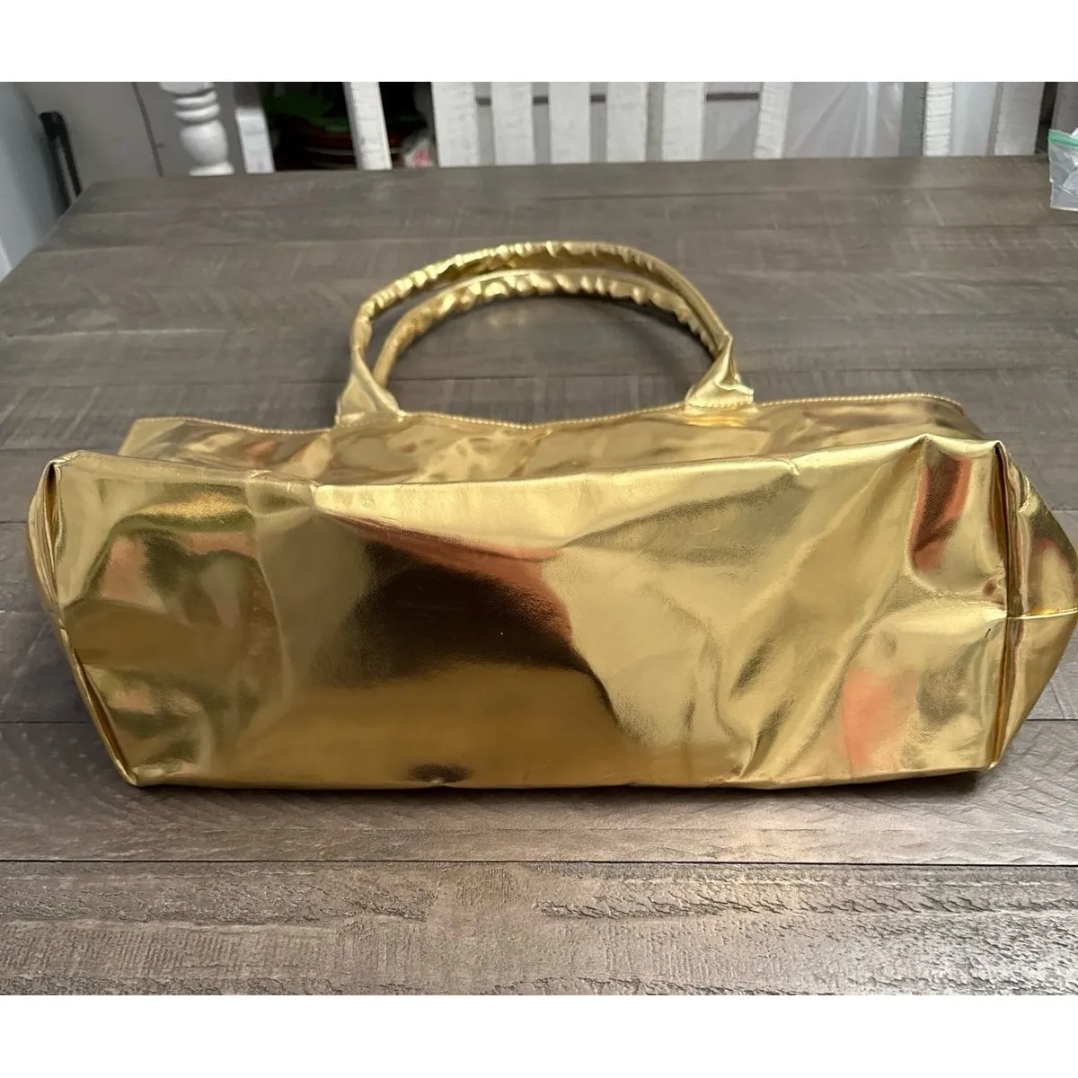 OBLIPHICA PROFESSIONAL Large Gold Tote Bag - Image 4