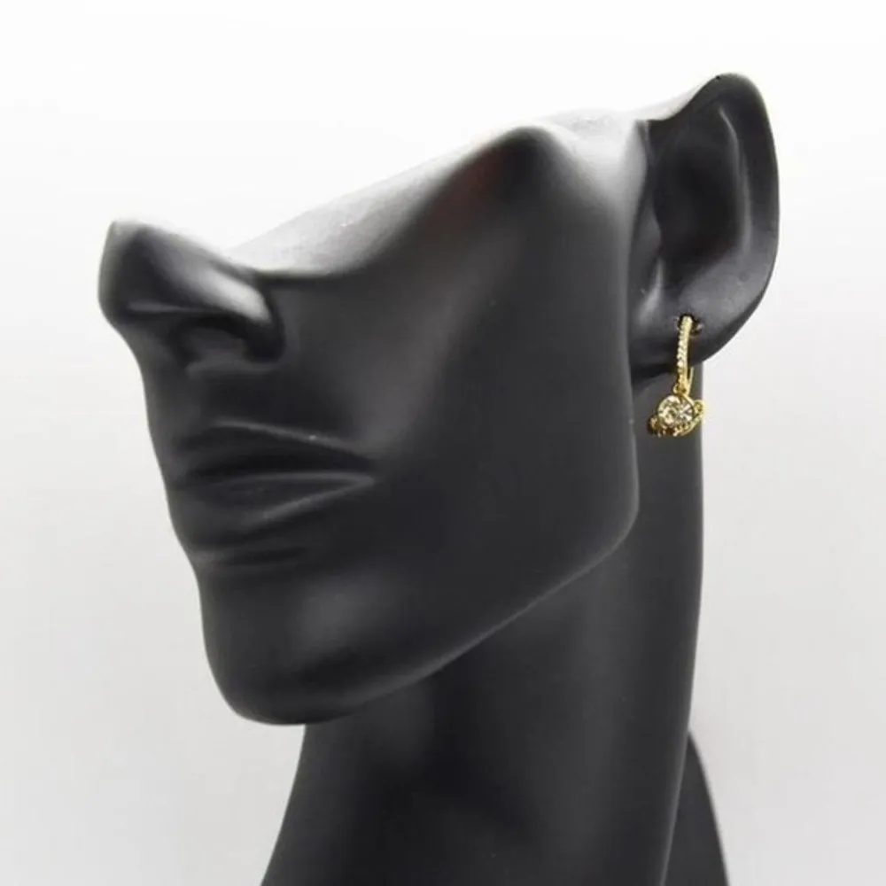 Gold Crystal Planet Hoops - Image 3