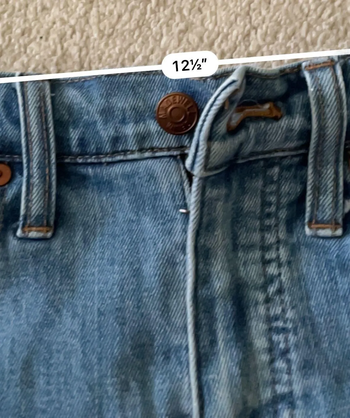 High Rise Denim Shorts Pieced Edition - Image 6