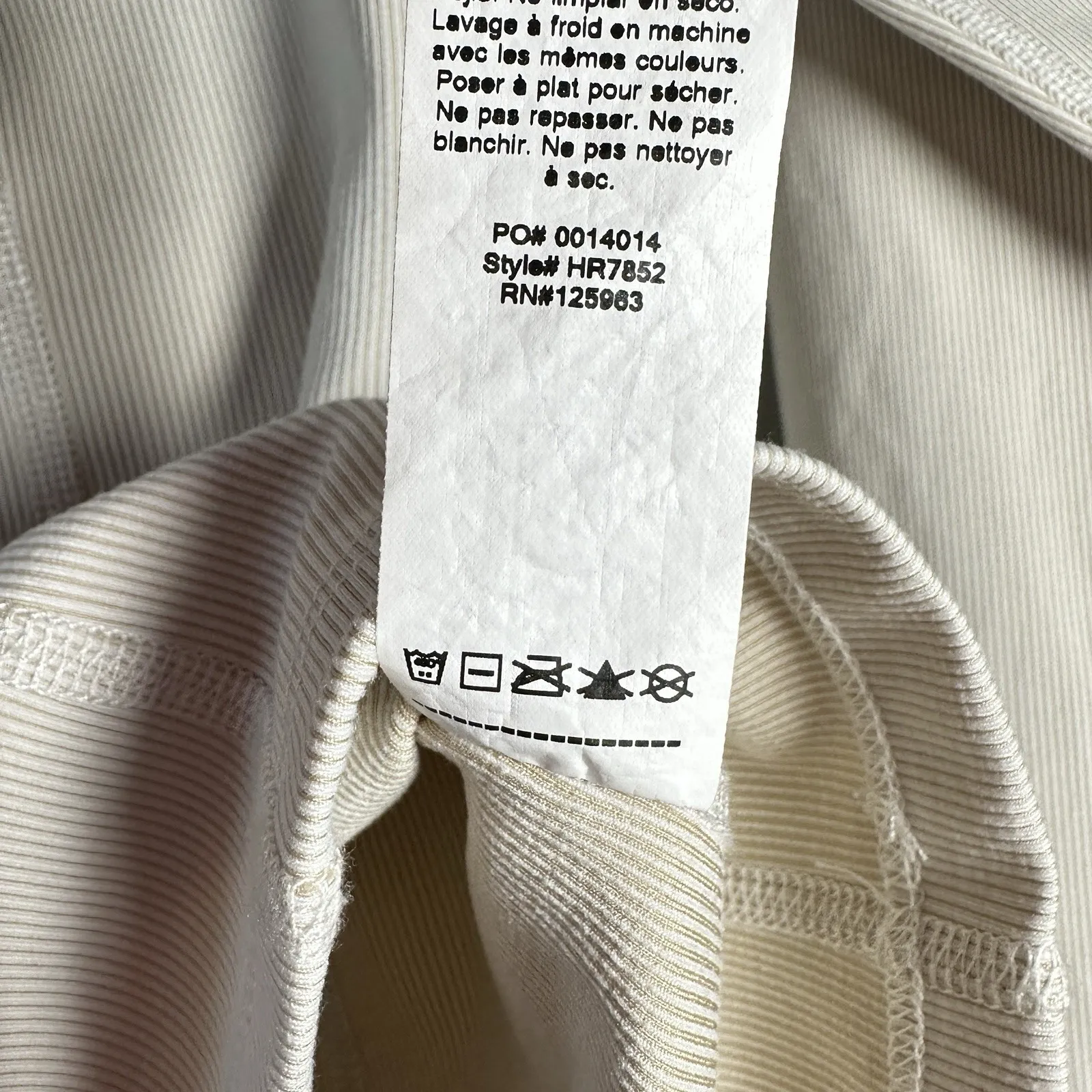 Beyond Yoga Rib Zip Pullover XS Cream Heather Long Sleeve Thumbholes Yoga Top‎ - Image 14