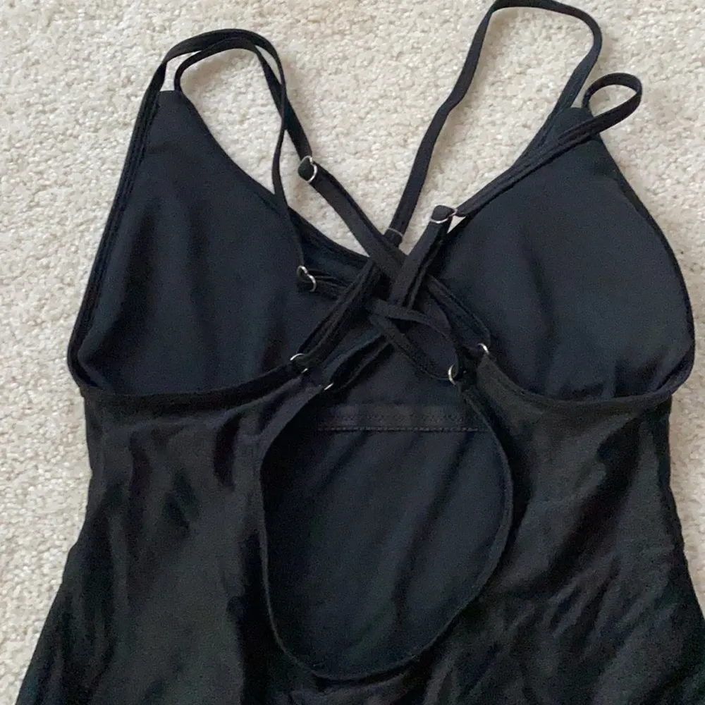 Black strappy timeless classic one piece swimsuit - Image 3