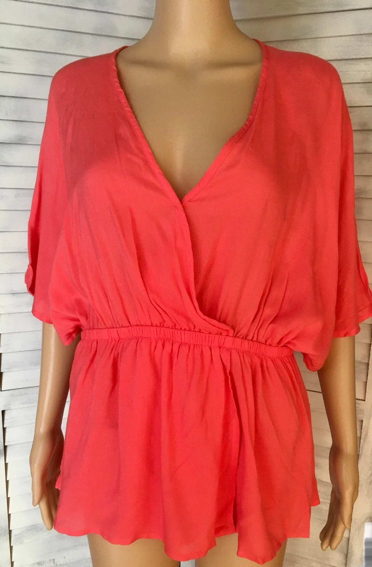 Coral Blouse, Large Pink - Image 2