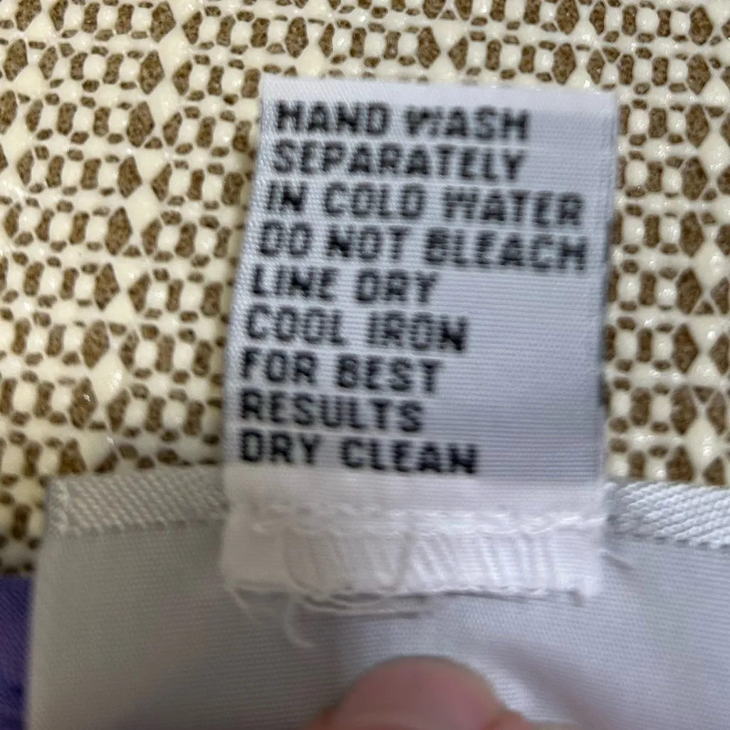 Avenue 100% Silk Purple Tank Top - Image 5