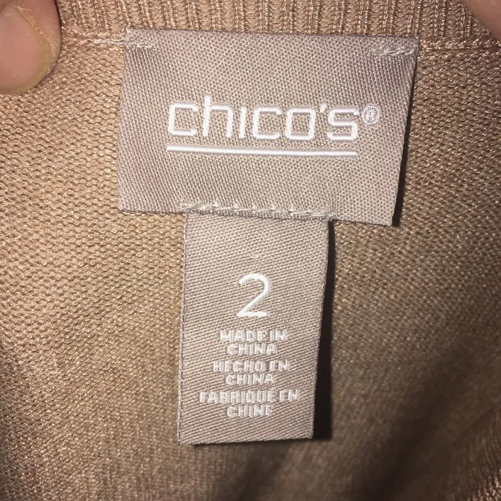 Chico’s 2 square neck rayon/nylon blend sweater - Image 3