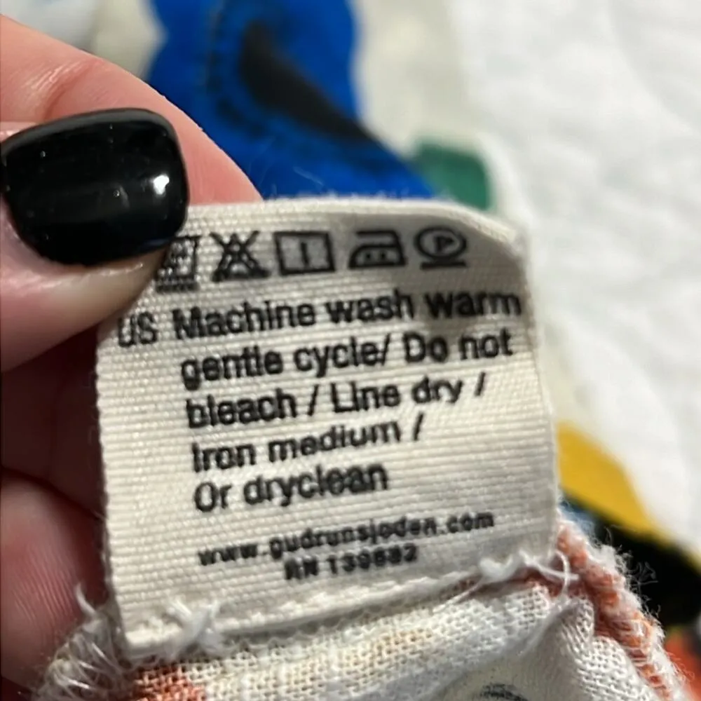 Dessau by womens sz XL asymmetrically cut blouse hidden buttons one inset pocket Blue - Image 14