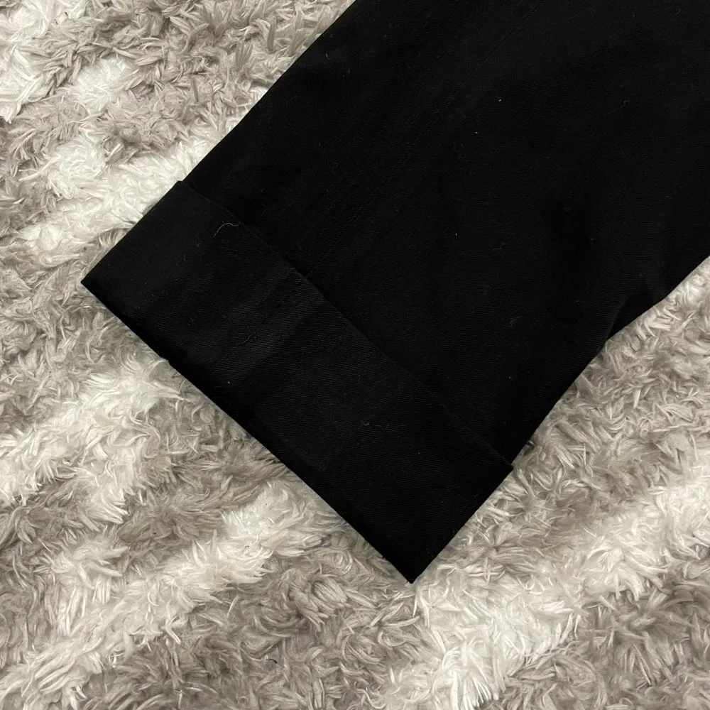 White House Black Market Legacy Tapered Ankle Cuffed Hem Pants Black 4 - Image 4