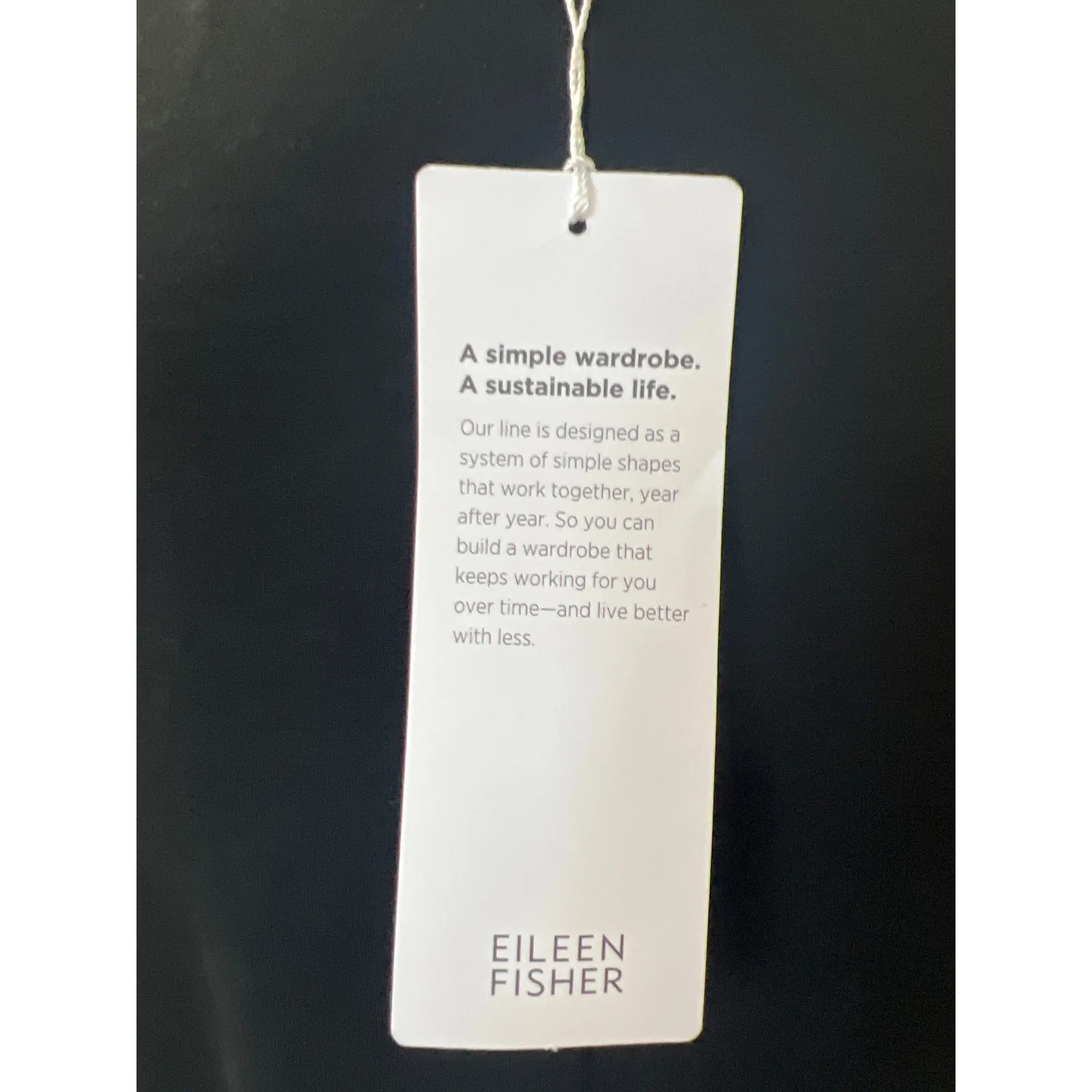 Eileen Fisher Black Cotton Blend Ponte Zip-Up Dress Size S S2OKB-D5069M NWT $178 - Image 6