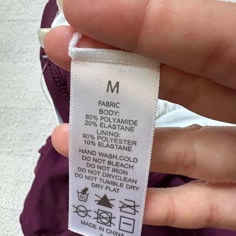 NWT KI LaPhee burgundy, one piece, tummy control, swimsuit women M - Image 9