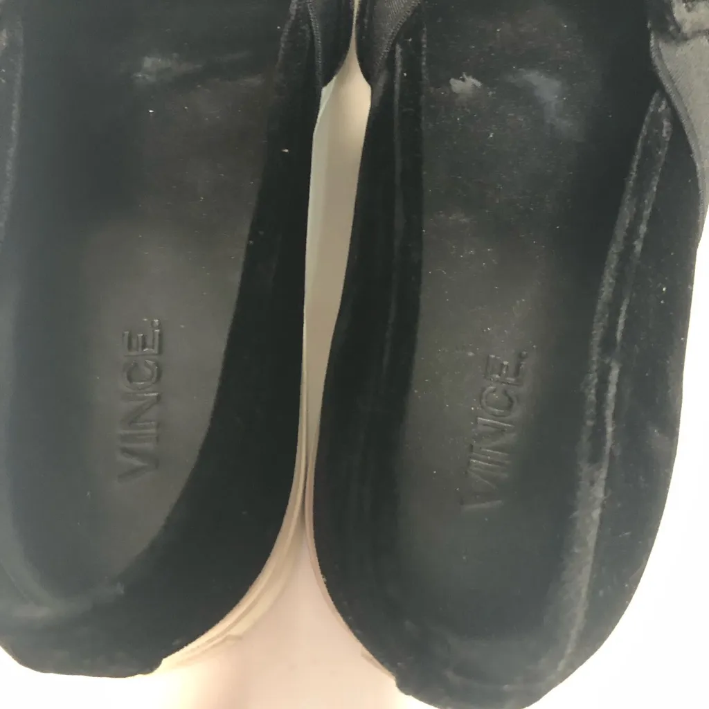 Vince Blair black‎ velvet slip on sneakers women’s size 8 - Image 5