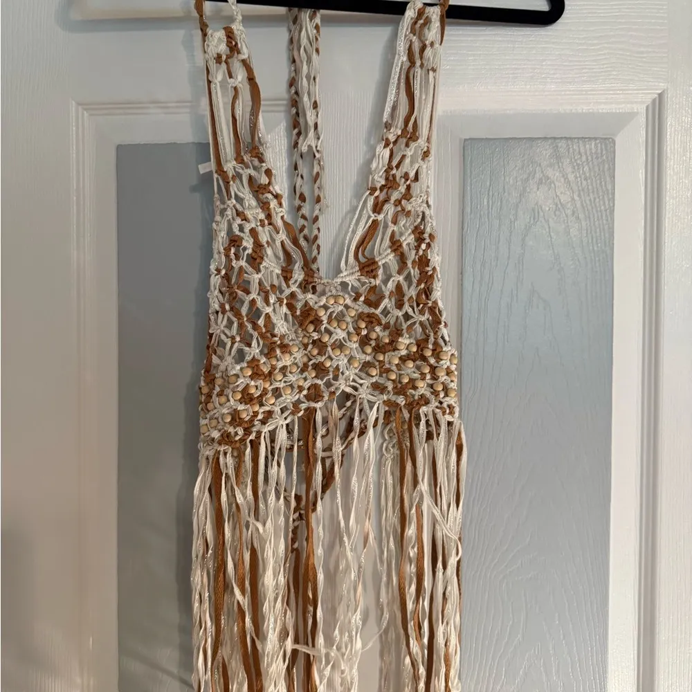 Free People Bali Coral Macrame Top - Image 2