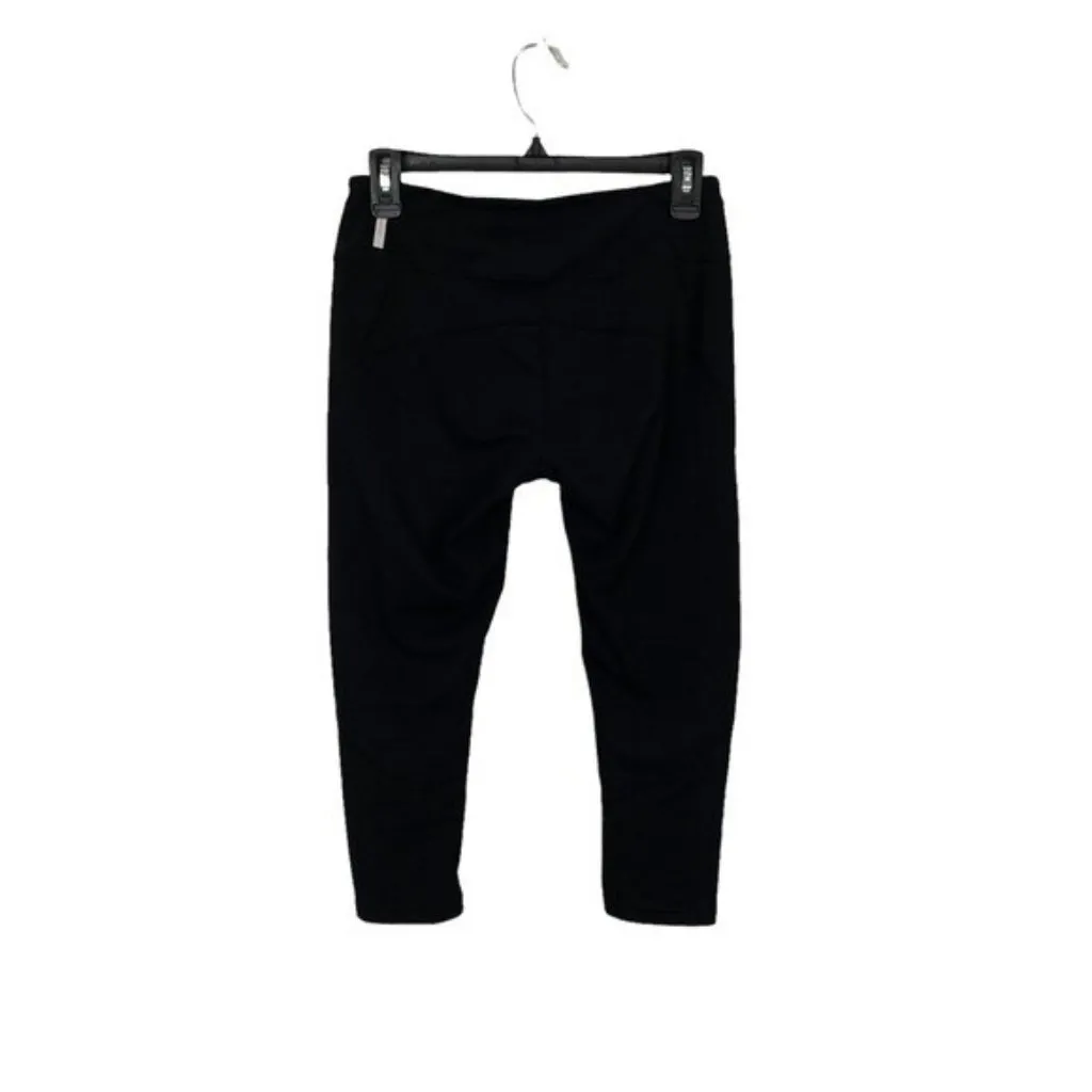 Zella Black Crop‎ Leggings Stretch Activewear Pants Small Athleisure Minimalist - Image 3