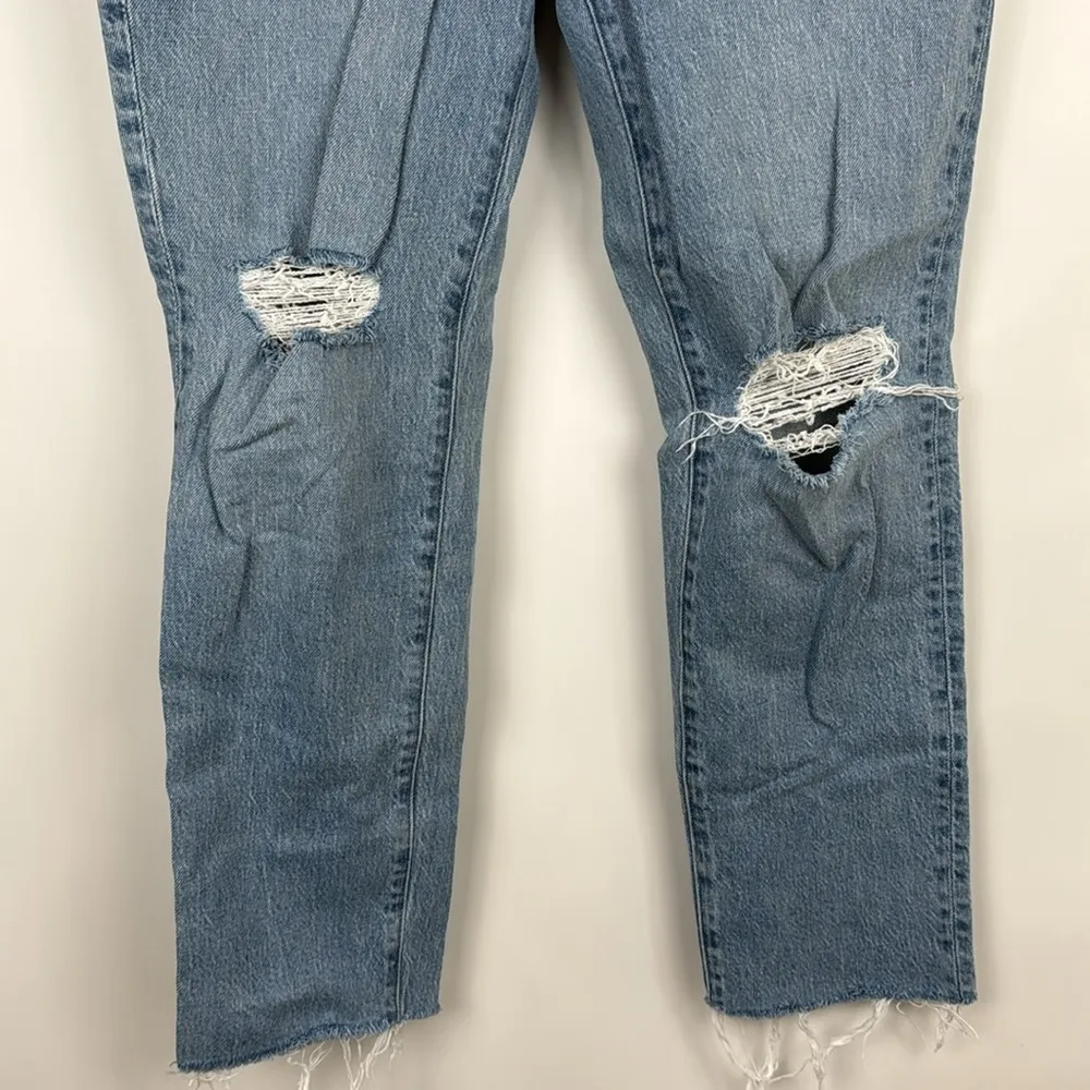 Madewell The Perfect High Waist Rip Tapered Jeans in Bradwell Wash Size 29 - Image 6