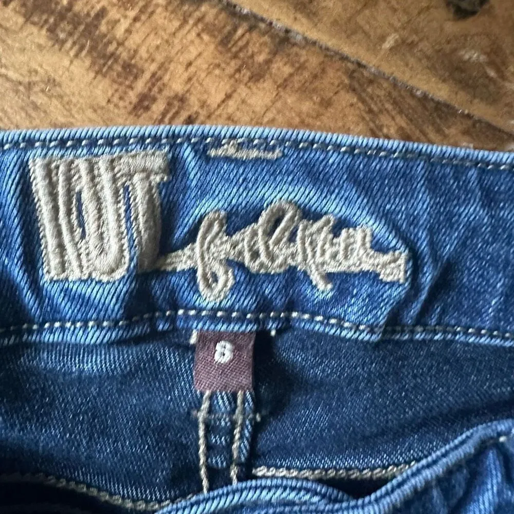 Kut from the Kloth distressed straight leg cropped 8 jeans - Image 3