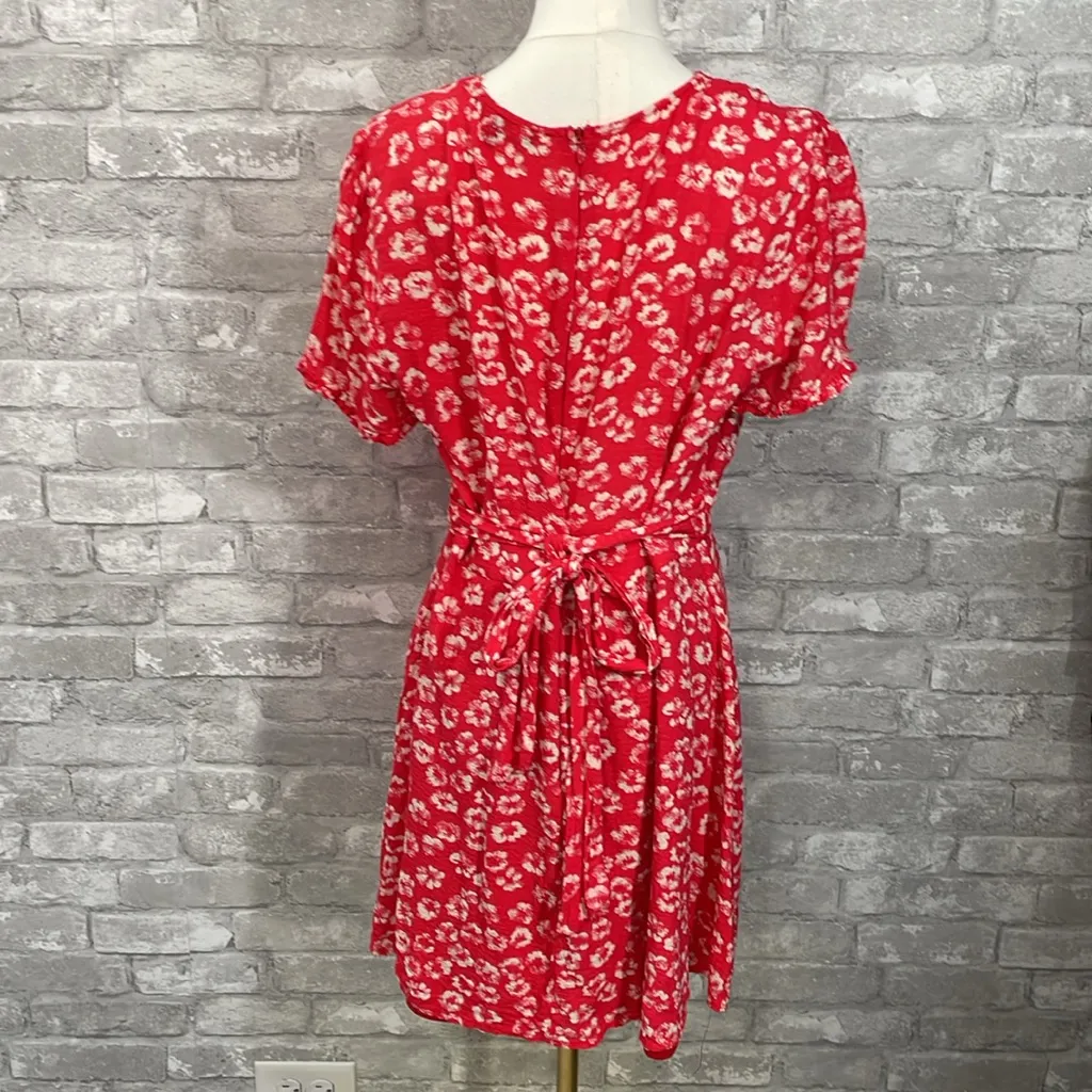 Lulu's Garden Explorer Red Floral Print Mini Dress Size XL - Image 5