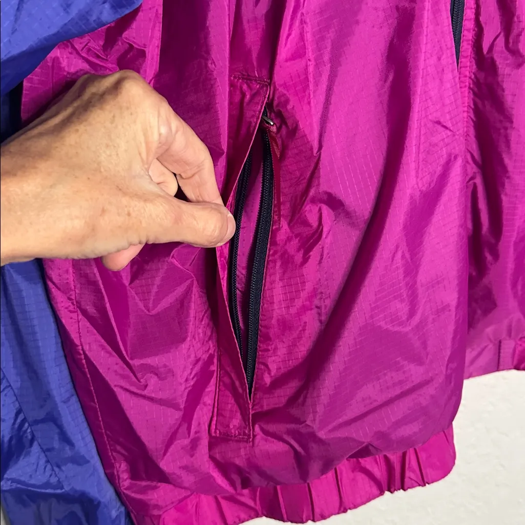 Vintage Patagonia Windbreaker Jacket Colorblock Lined Nylon Womens 90s Full Zip - Image 5