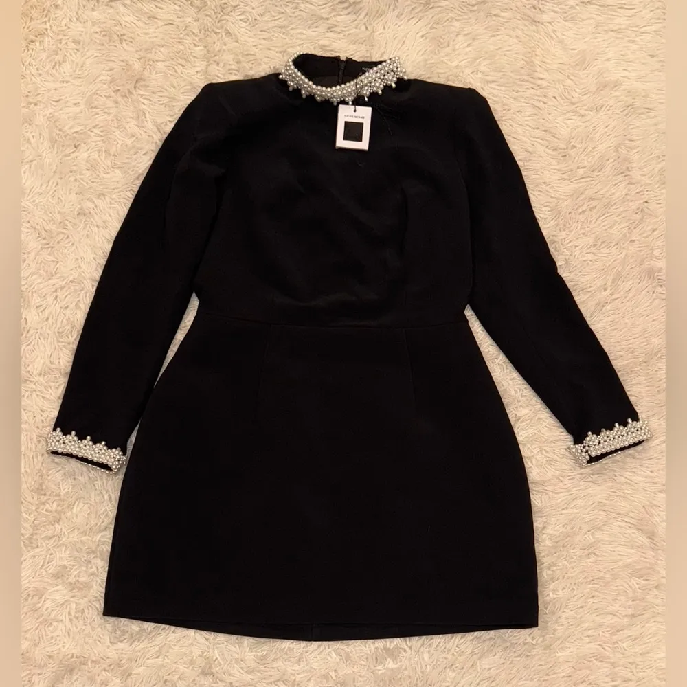 NEW Nadine Merabi Athena Black Sleeveless Mini Dress sz 12 - Image 7