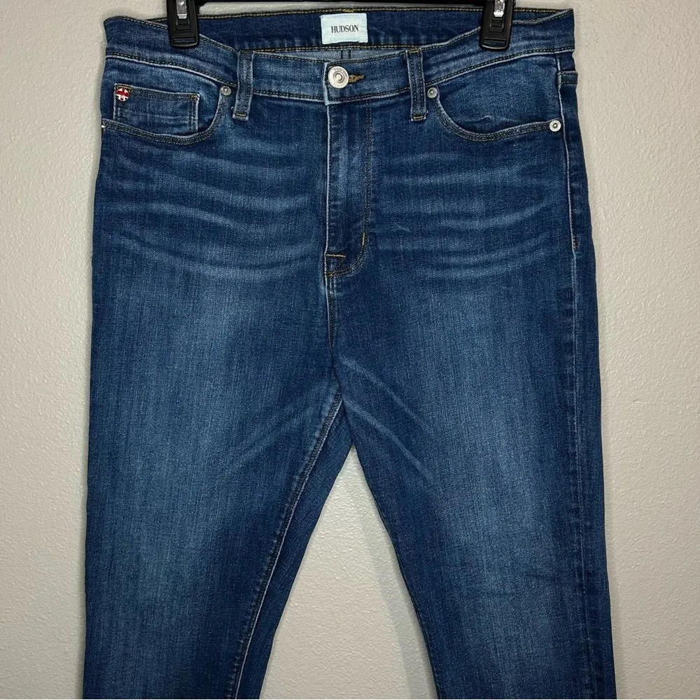 Hudson Blair super skinny raw chewed hem high rise denim jeans women’s size 31 - Image 4