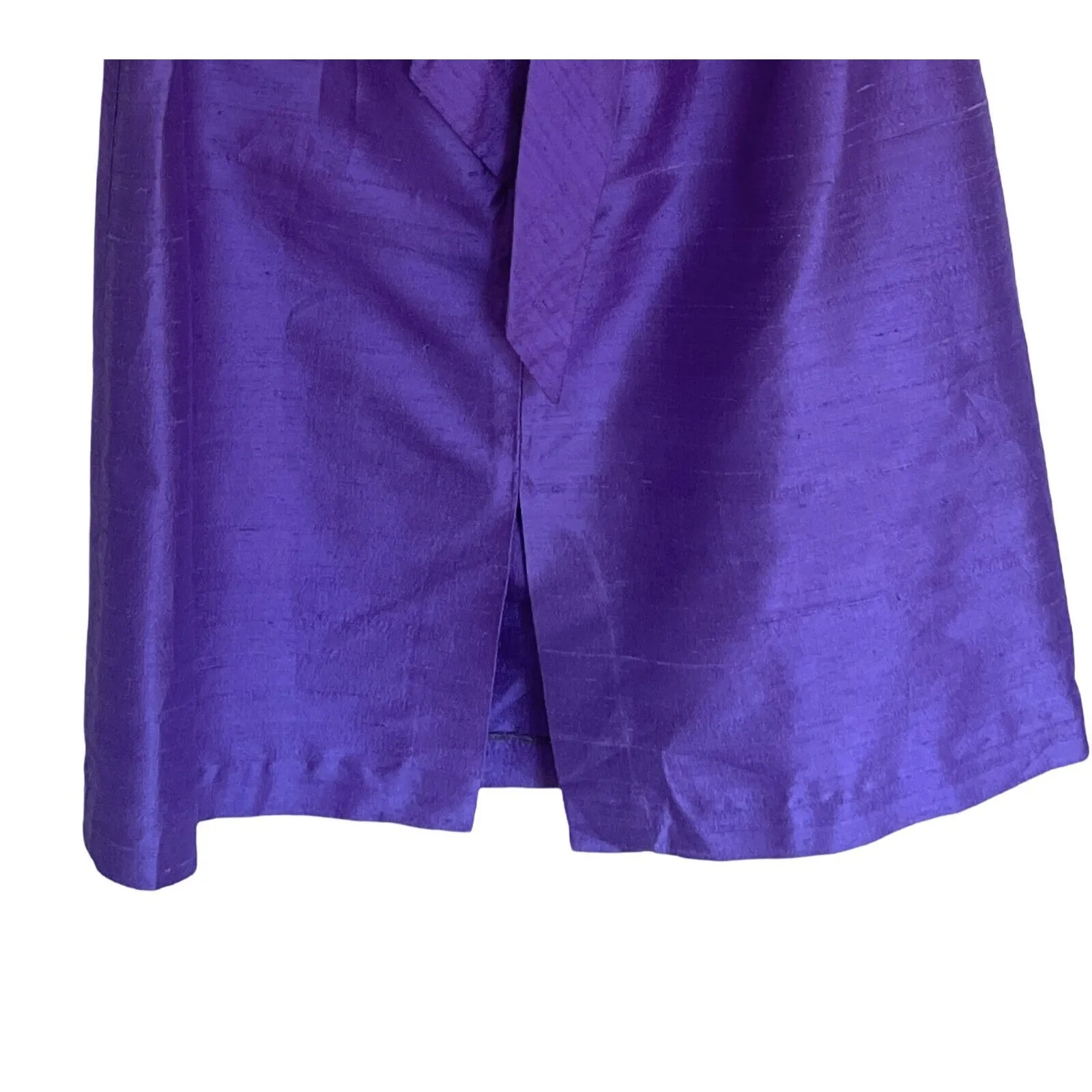 Vintage Watters Watters Formal Dress Women Size 6 Silk Purple One Shoulder Prom - Image 8