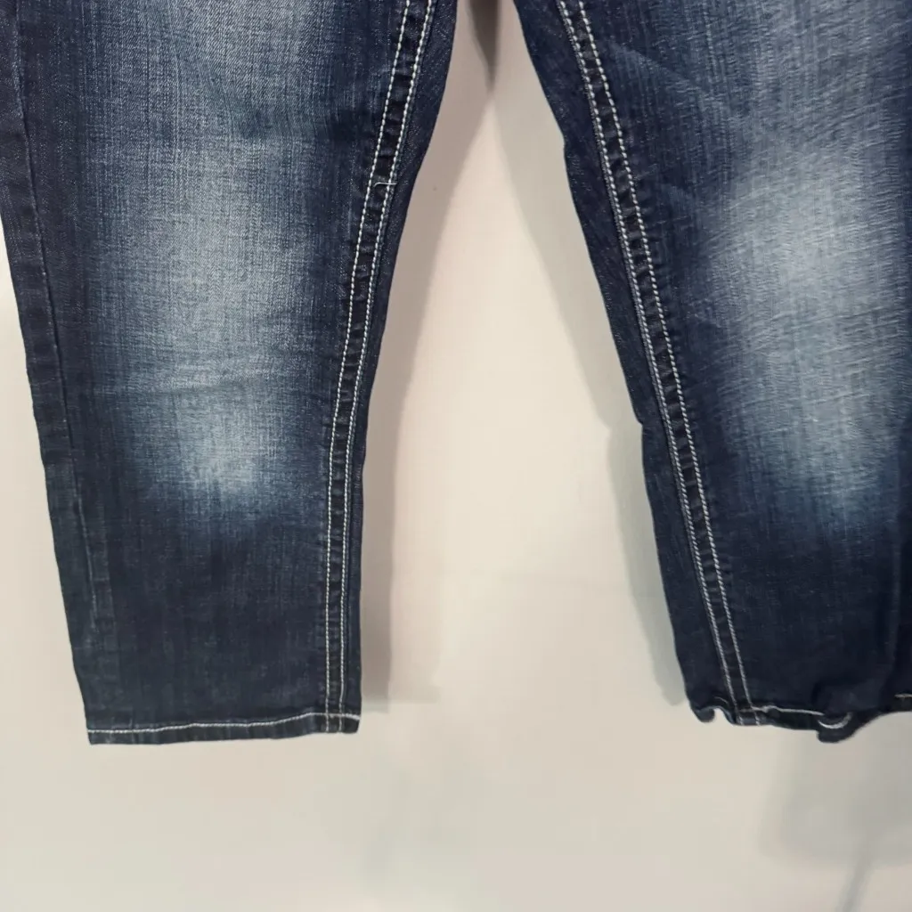 Maurices Dark Wash Capri Jeans Women's Size 6 / Juniors Size 5 Cotton & Spandex - Image 2