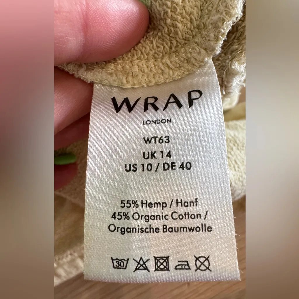 Wrap London long sleeve mock neck top Green Size 10 - Image 3