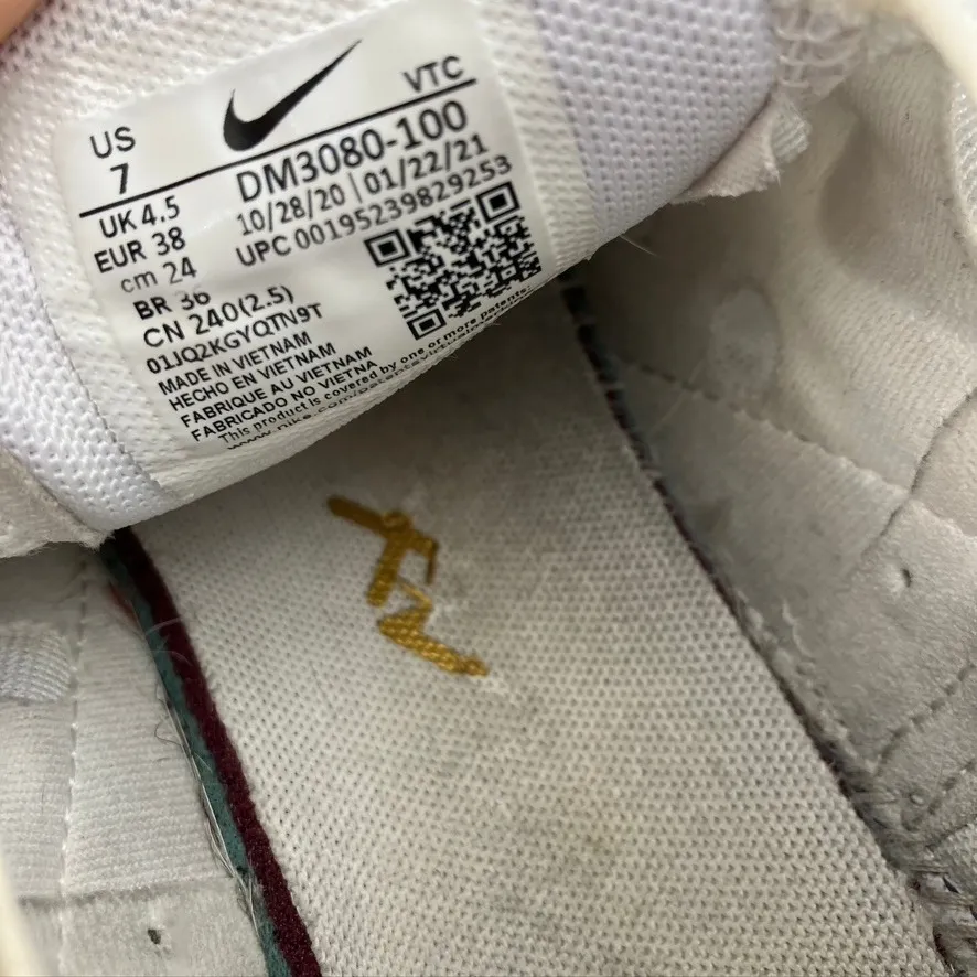 Nike Air Max 270 White Gold Womens Running Shoes Sneakers‎ Size 7 DM3080-100 - Image 9