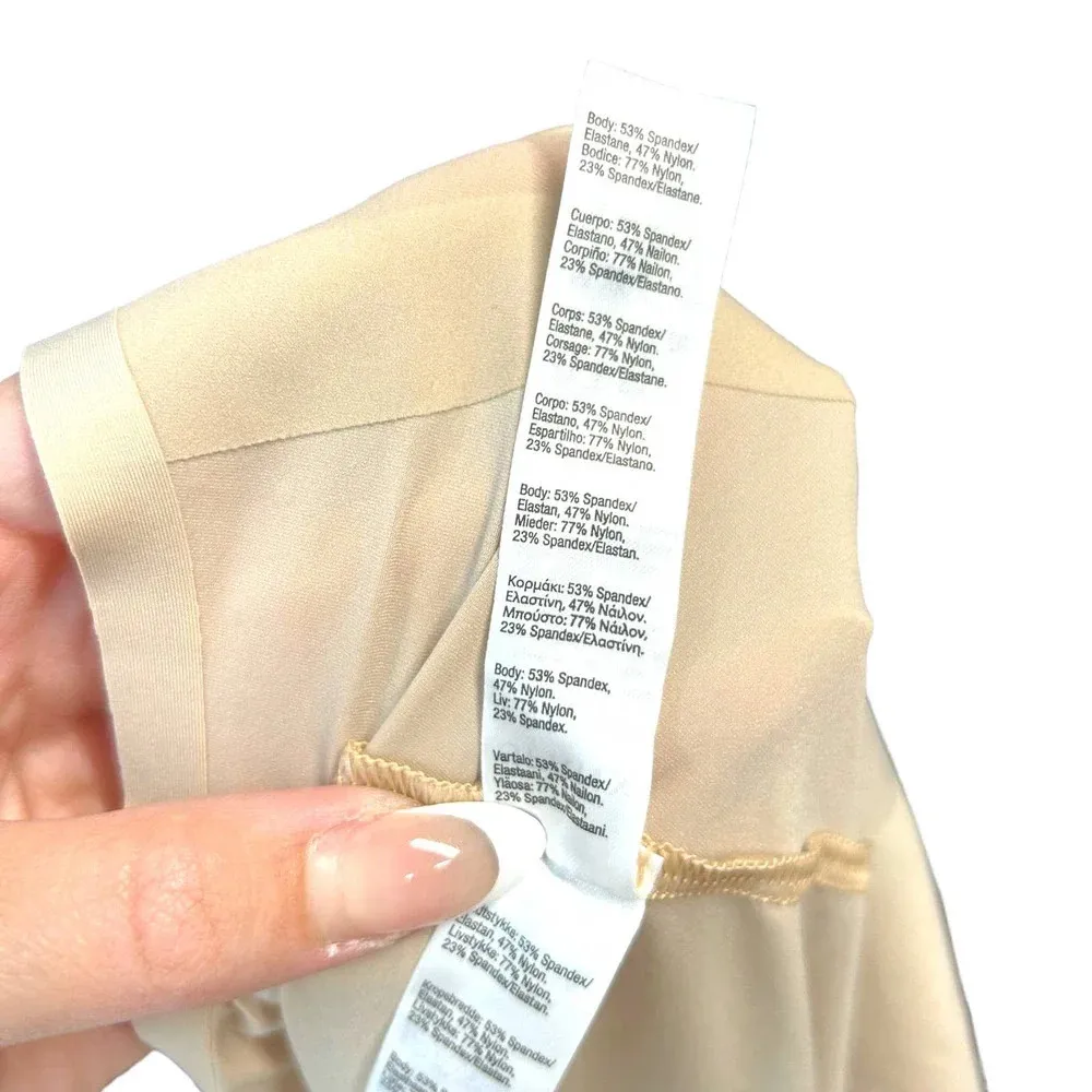 Spanx Shaping One Piece Romper Undergarment‎ Shaper Bodysuit Nude Plus Size 3X - Image 7