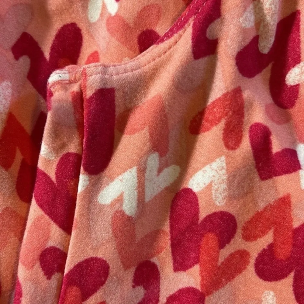Lularoe Red Pink Hearts Valentines Buttery Soft Leggings One Size #4403 - Image 4