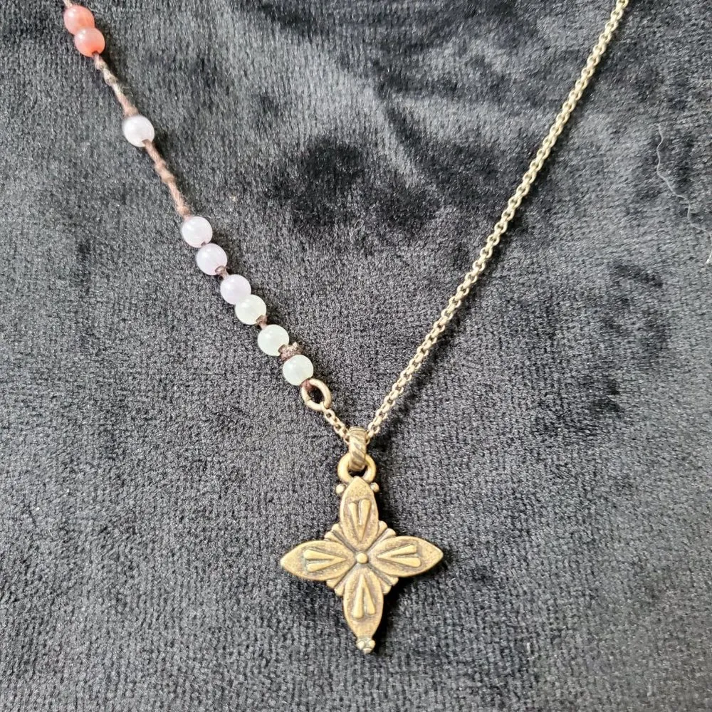 Lucky Brand Women's Gold tone Beaded with Lobster Clasp Pendant Necklace - Image 4