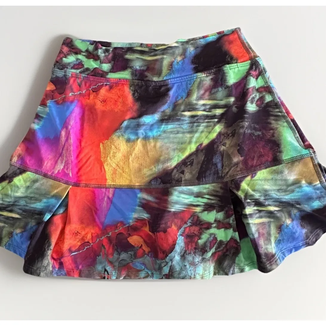 Dona Jo JoJo Skort Womens 1 Multicolor Tennis Golf Running Athletic Skirt Blue - Image 6