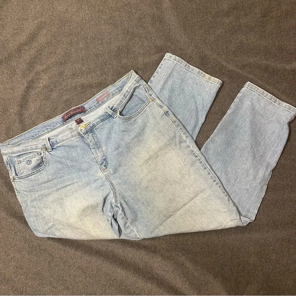 Gloria‎ Vanderbilt 16w Amanda Light wash straight leg jeans plus size - Image 7