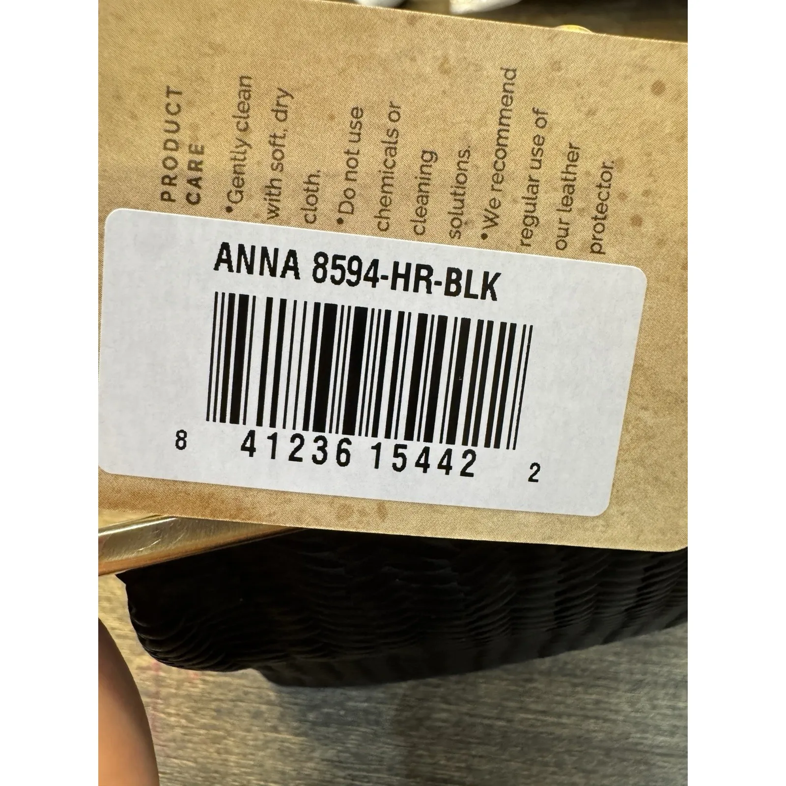 Anna by Anuschka Clutch Crossbody Handbag Kiss-Lock Closure Black Heritage New‎ - Image 7