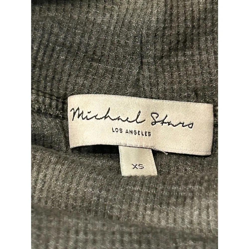 Michael Stars Tie-Dye Turtleneck Ribbed Sweater Comfy Loungewear Thermal Sz XS - Image 17