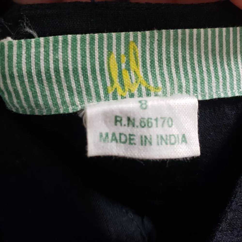 ANTHROPOLOGIE, LIL Women's Size 8 Black, Ivory Cream Stripe A-Line Skirt - Image 5