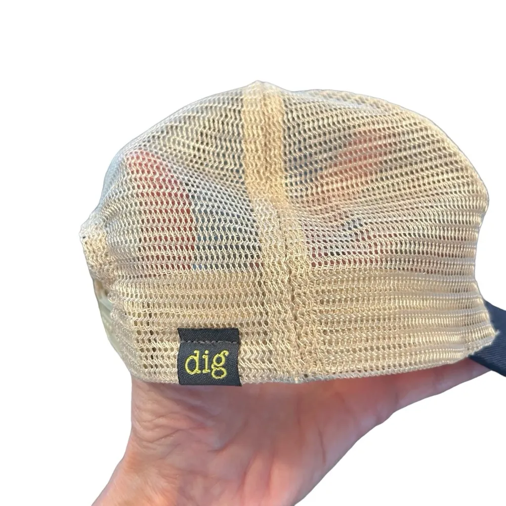 econscious Dig This Chick Montana State Trucker Hat Cap Navy OSFM - Image 5