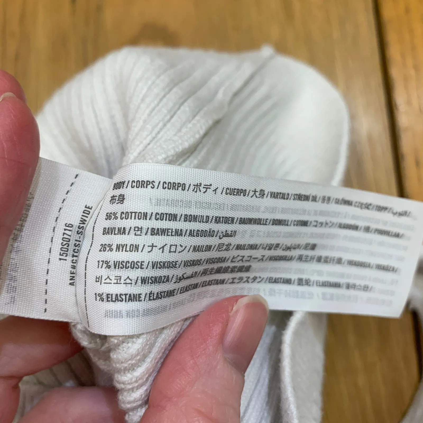 Abercrombie Fitch Ribbed V Neck Tank Top Ivory Womens Size Medium Stretch - Image 6