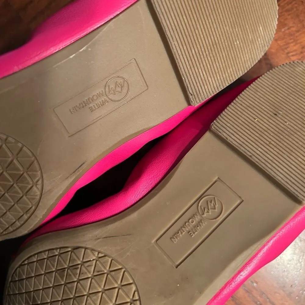 White Mountain Slip on  Pink Ballet Flats(Size 7.5M) - Image 7