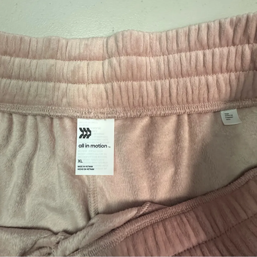 All in Motion Pink Track Velour Pants - Image 7