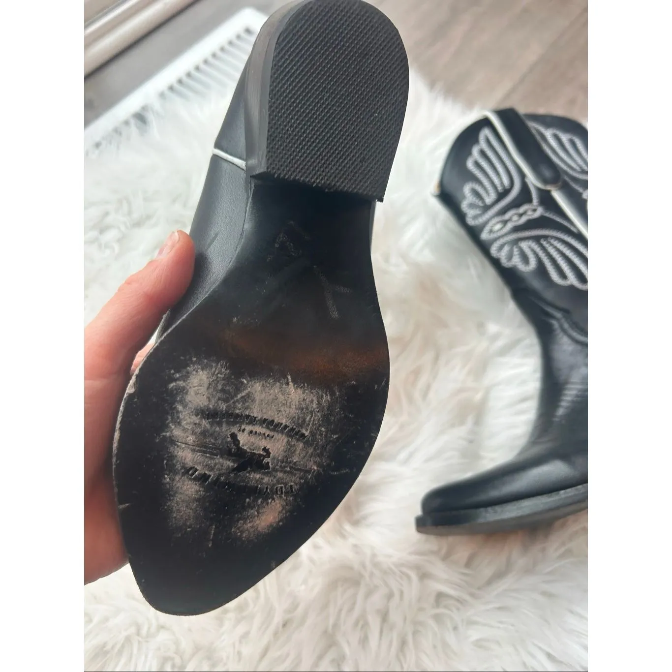 Idyllwind by Miranda Lambert black booties cowgirl boots western butterfly size - Image 3