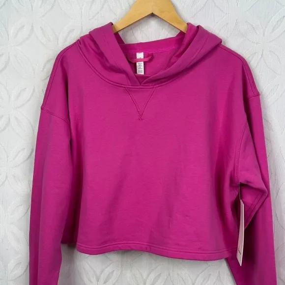 Lululemon All Yours Cropped Terry Hoodie Sonic Pink Plus Size‎ 18 NWT - Image 7