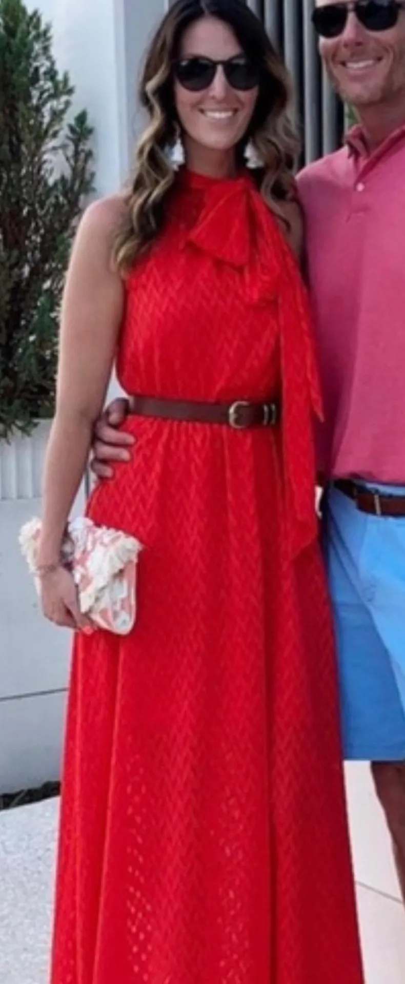 Sachin & Babi Cecelia Tie-Neck Maxi Dress - Image 7