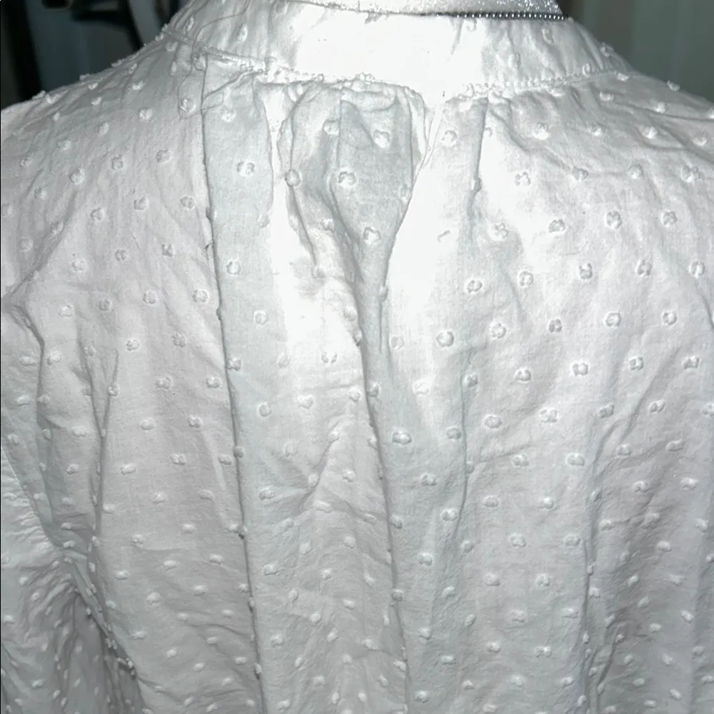 A New Day White Tie Front 3/4 Sleeve Blouse - Image 6
