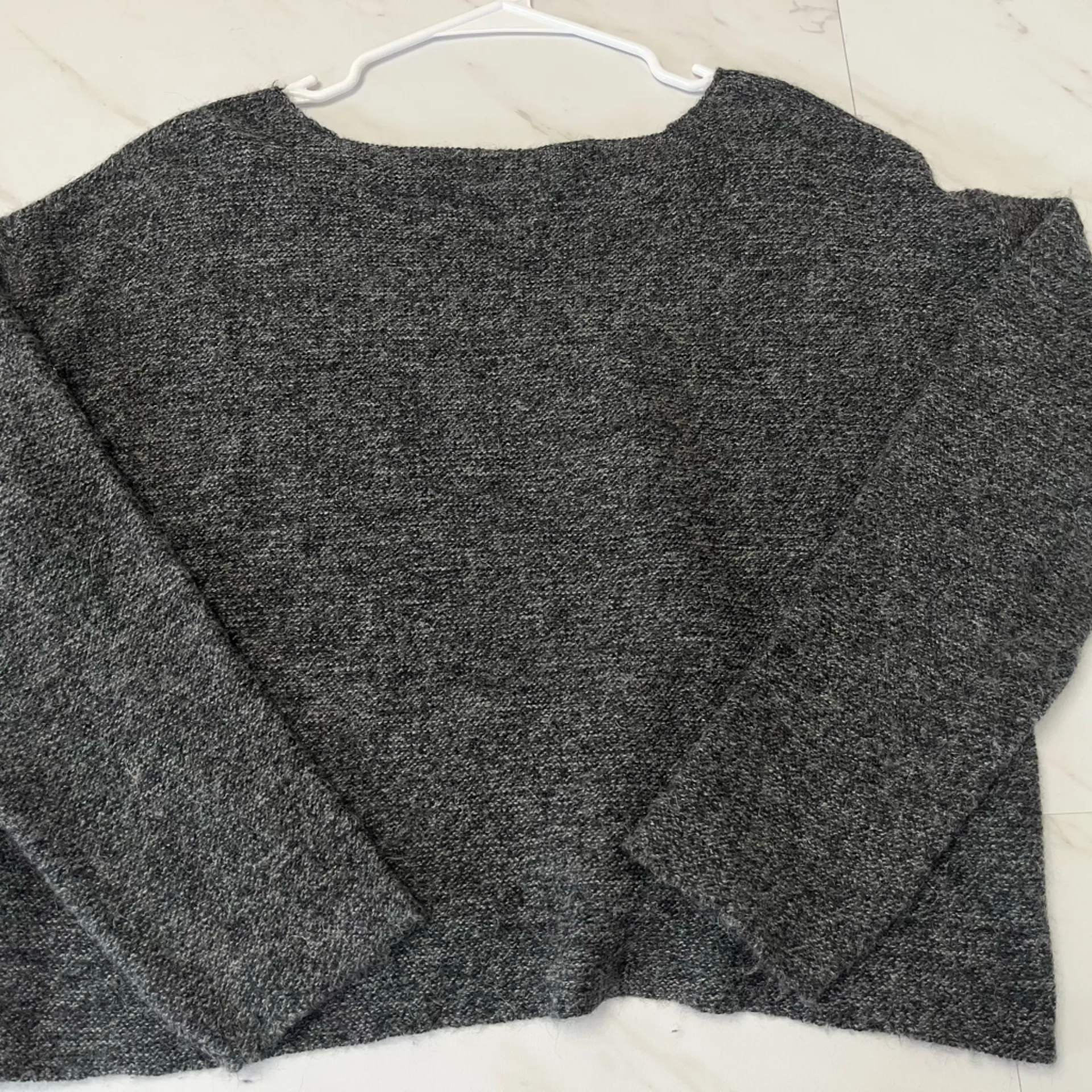 Peruvian Connection Royal Alpaca gray Studio pullover sweater size large - Image 3