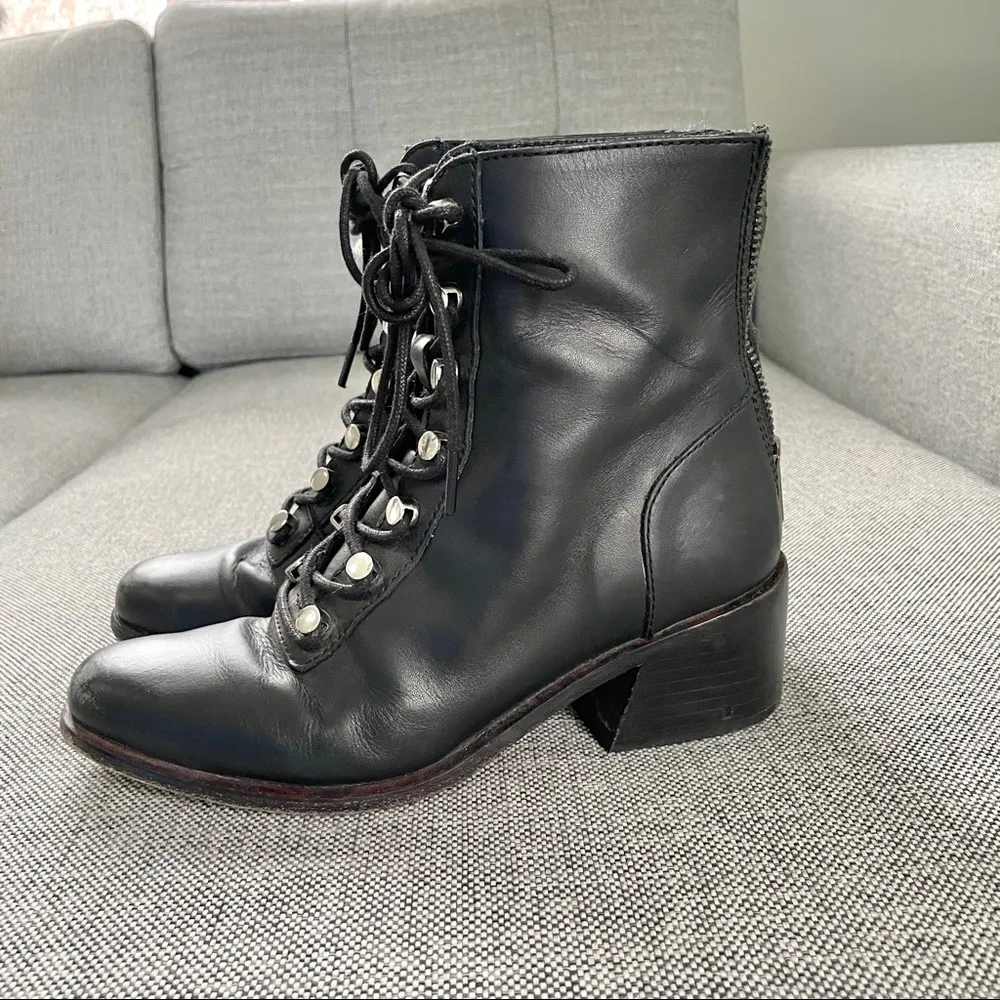 Free People Eberly Leather Lace Up Bootie - Image 98